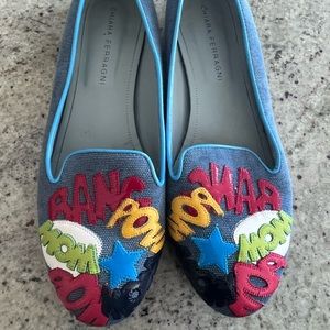 Chiara Ferragni comic book flats